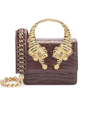 Brown medium Roar tote bag ROBERTO CAVALLI | SKB023PZ97503500